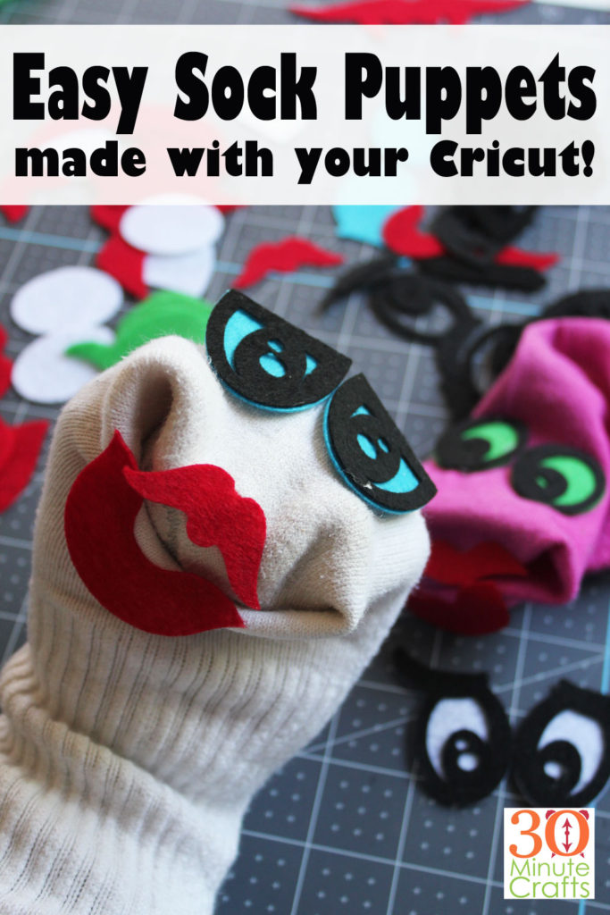 Sock Puppets with Felt Pieces - 30 Minute Crafts