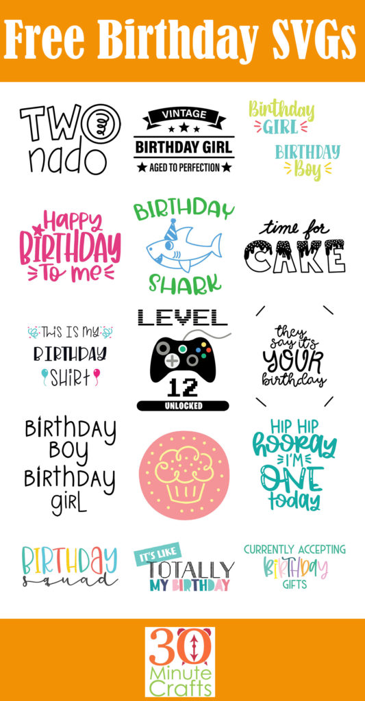 Download Birthday Cake Svg File 30 Minute Crafts