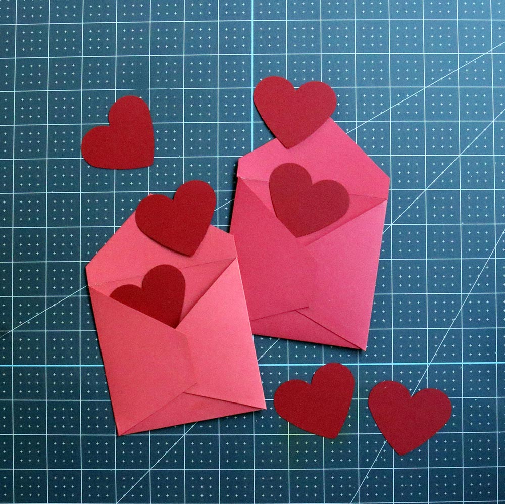 Valentine's Day Cut Paper Hearts for the Cricut - Hey, Let's Make Stuff